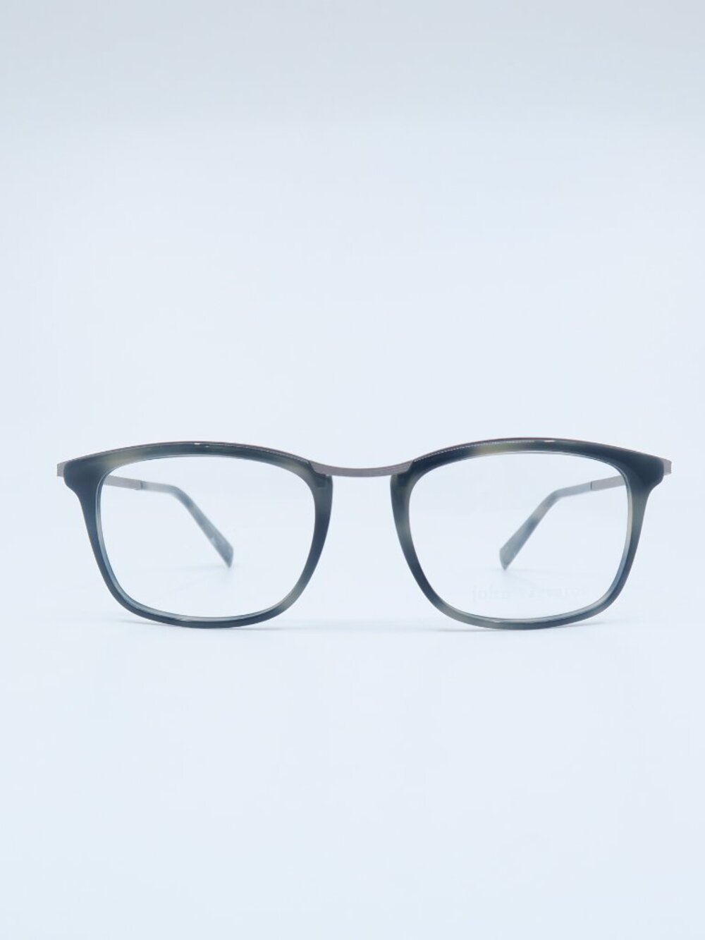 John Varvatos V375 53mm Smoke and Gunmetal Temples, New Men's Eyeglasses Frames.